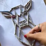 Панно из бумажных трубочек
