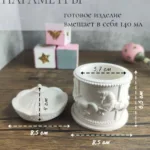 Роспись гипсовой шкатулки "Карусель"