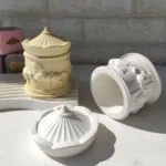 Роспись гипсовой шкатулки "Карусель"